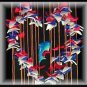 Red, White, & Blue Heart Shell Wind Chimes - 24" Long - #231