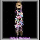 Swirl Of Color Shell Wind Chimes - 12 " Long - #207
