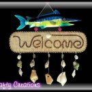 Colorful Swordfish Welcome Sign
