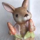 Homco Rabbit Muncing On Carrots