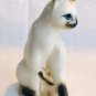 Porcelian Miniature Seated Siamese Cat, Pre-Owned