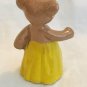 Hagen Renaker Teddy Bear Mama Yellow Dress A-465