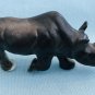 Rhinoceros Bone China Black Matalic Miniature Figurine