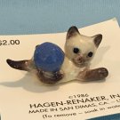 Hagen Renaker 1986 Siamese Kitten Blue Yarn A-3010