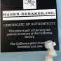 Hagen Renaker Poodle Puppy Thin White Shaded Grey A-349 Last Edition