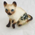 Vintage Japan Josef Original Seated Siamese Cat, Pre-Owned