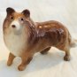 Hagen Renaker Collie Style Two 2 Head Turned Paw Raised Reddish Brown A-3237