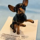Hagen Renaker Black Chihuahua Seated A-1019 Pre-Owned