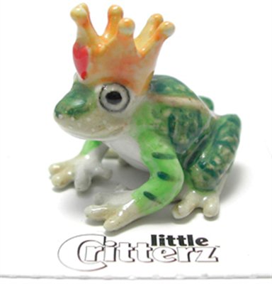 Little Critterz Kiss Frog Prince LC335 Porcelain Figurine