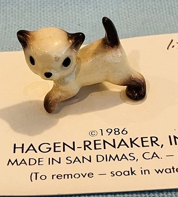Hagen Renaker 1986 Siamese Kitten Walking A-004 Pre-Owned