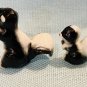 Skunk Mama & Baby - Dollhouse Miniature Bone China