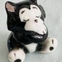 Bug House Figaro Tuxedo Cat Miniature Bone China Figurine