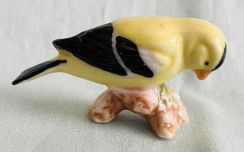 Bug House Finch Miniature Bone China Figurine