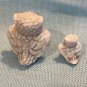 Bug House Mama & Baby Snowy Owls Miniature Porcelain Japan