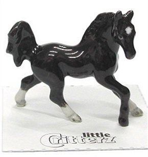 Little Critterz Star Black Horse LC141