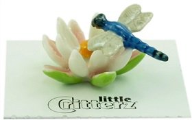 Little Critterz Bluet Dragonfly on Water Lily LC845