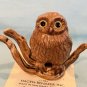 Hagen Renaker 1986 Owl on Branch Style One A-3129