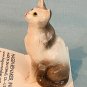 Hagen Renaker Gray White Cat Seated A-3329