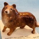 Hagen Renaker Collie Style Two 2 Head Turned Paw Raised Reddish Brown A-3237