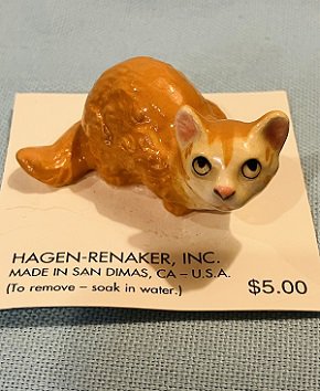 Hagen Renaker Fluffy Orange Cat #3324