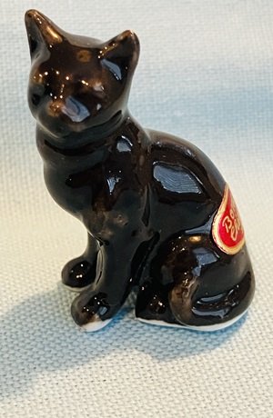 Black Cat Seated Bone China