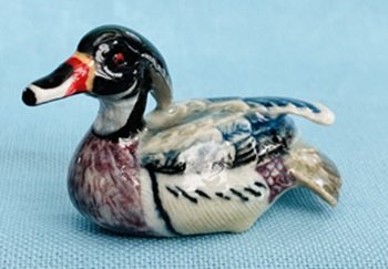Klima Miniaure Porcelain Animal Woodduck Duck - NEW
