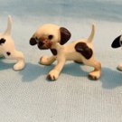 Hagen Renaker Dalmatian Puppy Set of 3 Color Variations A-498