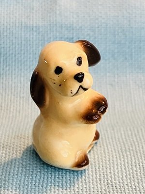 Bug House Cocker Spaniel Pup Bone China Figurine - Japan