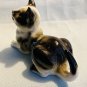 Black & White Lying Cat - Kitten Bone China Figurine
