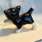 Hagen Renaker Playful Kitten Paw Up Black & White A-436