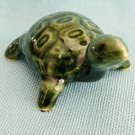 Hagen Renaker Older Darker Green Coin Turtle Pre-Owned #0332