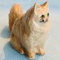 NEW Klima Miniaure Porcelain Tan Seated Tail Up Persian Cat - K227