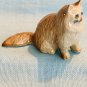 NEW Klima Miniaure Porcelain Tan Seated Tail Down Persian Cat - K227