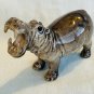 NEW Klima Miniaure Porcelain Hippo, Hippopttamus Big Mouth Facing Foward - K965