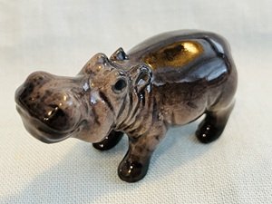 NEW Klima Miniaure Porcelain Baby Hippo, Hippopttamus - K965