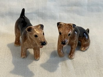 New Klima Welsh Terrier Dog Porcelain Miniature - X072