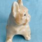 French Bull Dog Lusterware Bone China Figurine - Vintage