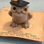 Hagen Renaker 1981 Proffesor Owl Black Mortarboard A-421