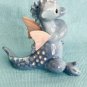 Hagen Renaker Miniature Dragon, Baby Blue with Pink Wings HTF