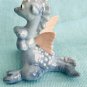 Hagen Renaker Miniature Dragon, Baby Blue with Pink Wings HTF