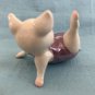 Hagen Renaker Aerobic Pig Leg Up Purple Outfit A-3248 Pre-Owned