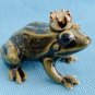 Hagen Renaker Frog Prince, Older Darker Green Bullfrog Papa A-344 Pre-Owned