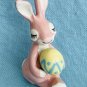 Hagen Renaker Pink Bunny Rabbit Mama With Egg A-2015
