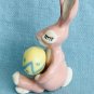 Hagen Renaker Pink Bunny Rabbit Mama With Egg A-2015