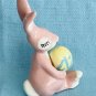 Hagen Renaker Pink Bunny Rabbit Mama With Egg A-2015