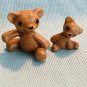 Hagen Renaker Big & Little Brother Teddy