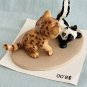 Hagen Renaker Skunk Cougar on Base #33141 Pre-Owned