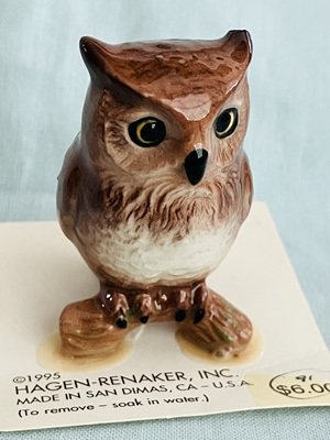 Hagen Renaker Owl on Branch A-3199 Pre-Owned