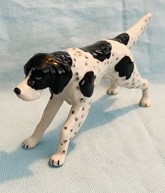 Klima Miniature Porcelain Animal English Setter Standing Black & White K945 NEW