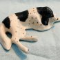 Klima Miniature Porcelain Animal English Setter Lying Black & White K945 NEW